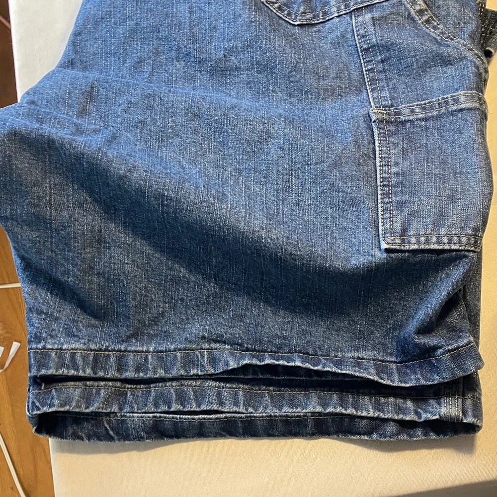 Wrangler Blue Denim Men's Carpenter Jeans Shorts Size 48 Product Code: 64WC5DI